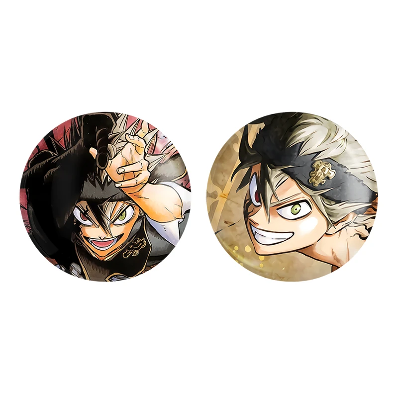 مگنت خندالو طرح آستا انیمه بلک کلاور Black Clover کد 1174211749 مجموعه 2 عددی