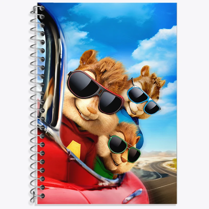 دفتر نت موسیقی 50 برگ خندالو طرح آلوین و سنجاب ها کد F8322