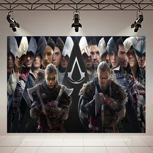 پوستر مدل بک لایت طرح گیم assassin&amp;amp creed valhalla 2 کد AR2850