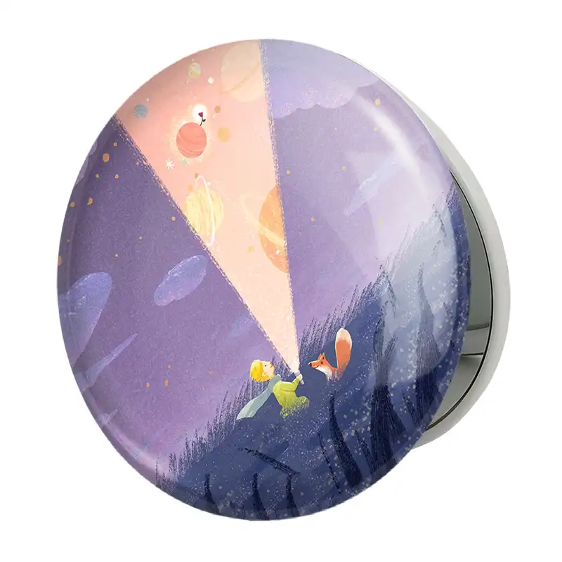 آینه جیبی خندالو طرح شازده کوچولو مدل تاشو کد 25787