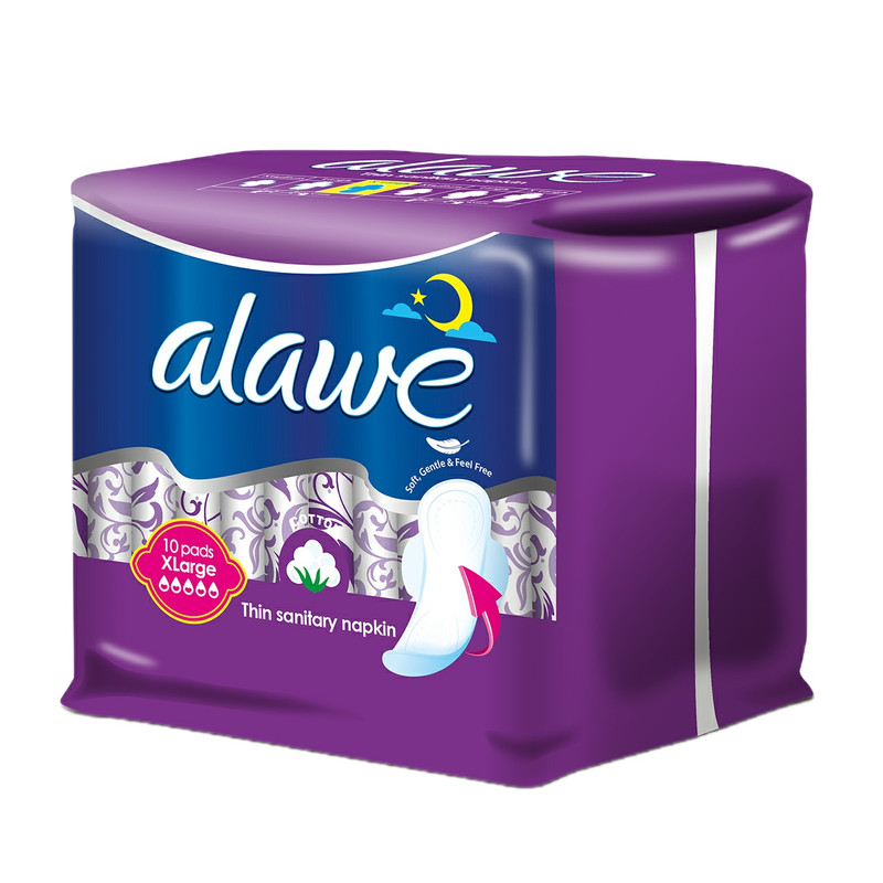 نوار بهداشتی آلاوه مدل Soft بسته 10 عددی
