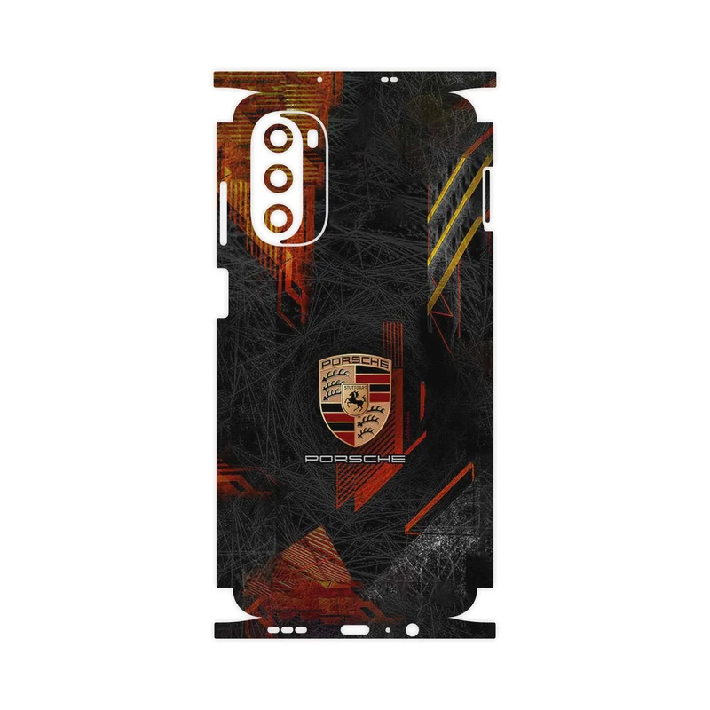 برچسب پوششی ماهوت مدل Porsche_Logo-FullSkin مناسب برای گوشی موبایل موتورولا Moto G52