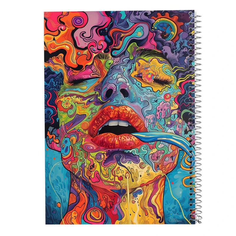 دفتر ژورنال نویسی 50 برگ مدوپد مدل نقطه ای طرح نقاشی آدم کد DF15668