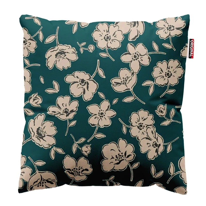  کوسن پاد آفرین طرح گل کد 3849 سایز 30*30 سانتی متر