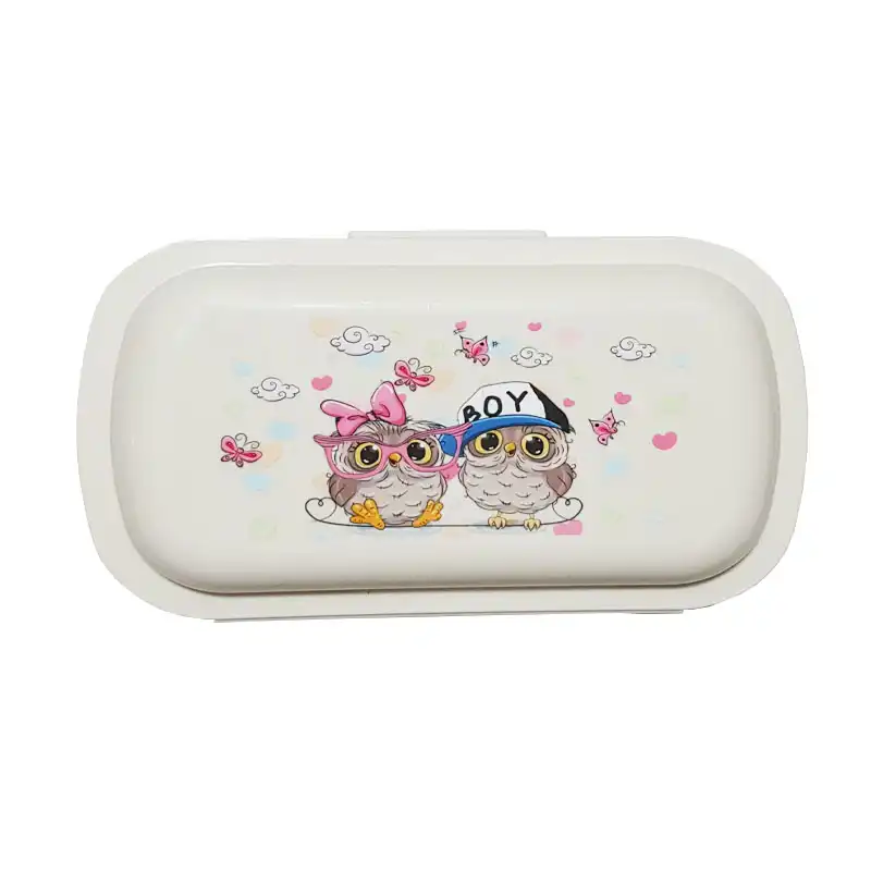 ظرف غذای کودک مدل جغد مجموعه 3 عددی