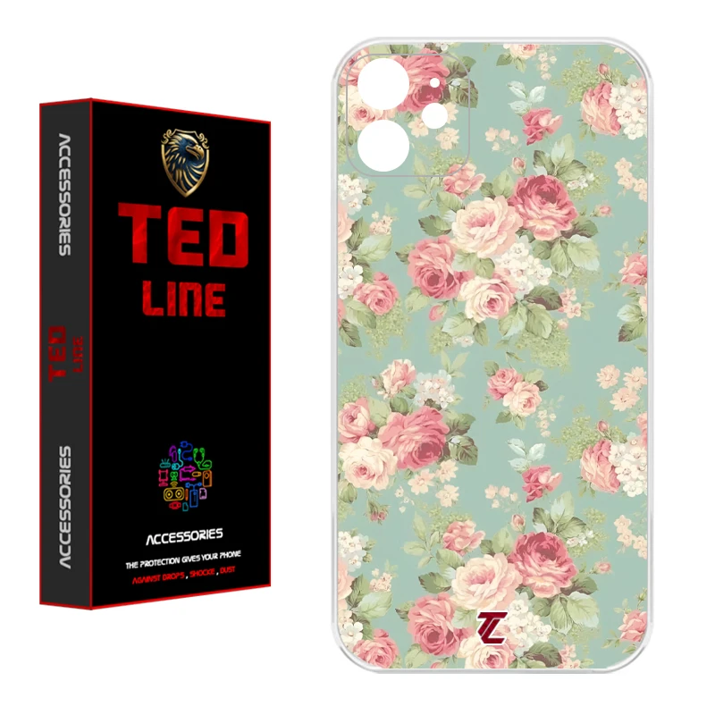 کاور تدلاین طرح گل کد 1224 مناسب برای گوشی موبایل اپل Iphone 11