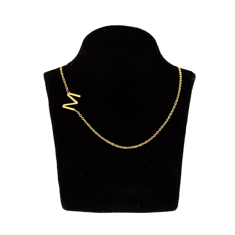 گردنبند زنانه مدل حرف M کد N11