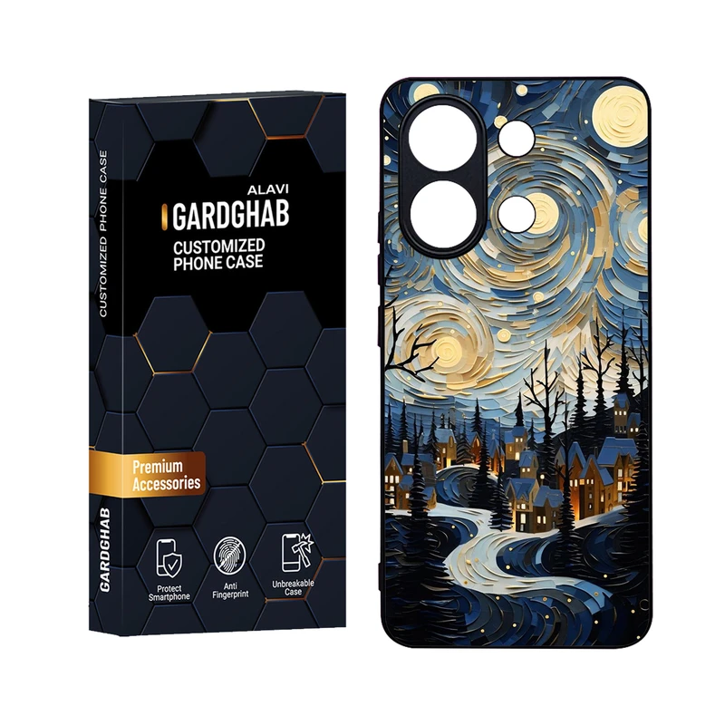 کاور گارد قاب علوی مدل Glass مناسب برای گوشی موبایل شیائومی Redmi Note 13 4G