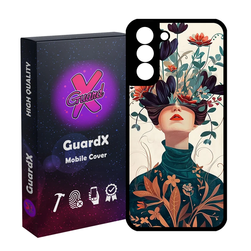کاور گارد ایکس طرح دخترانه مدل  Glass10779 مناسب برای گوشی موبایل سامسونگ Galaxy S21 FE