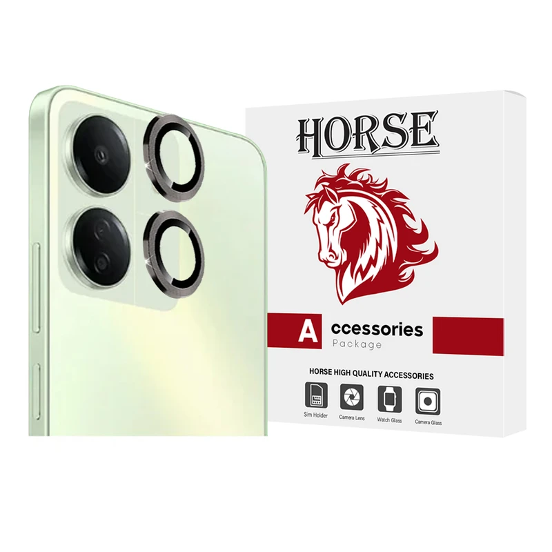 محافظ لنز دوربین هورس مدل RINGISLHR مناسب برای گوشی موبایل شیائومی Redmi 13C 4G / Poco C65