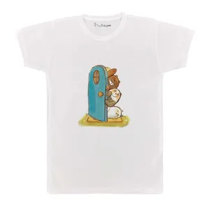 تی شرت بچگانه پرمانه طرح خرس های کله فندقی کد pmt.5542