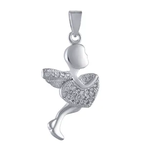  آویز گردنبند نقره زنانه بازرگانی میلادی مدل فرشته کد PKR_015