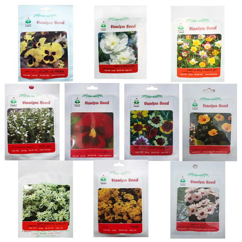 بذر گل خانگی آذر سبزینه کد 0014 بسته 10 عددی