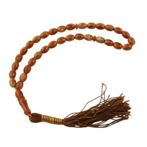 تسبیح بازرگانی میلادی مدل کهربا کد T_279