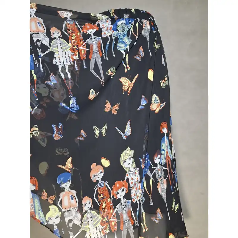 دامن کلوش زنانه مدل H98 رنگ مشکی