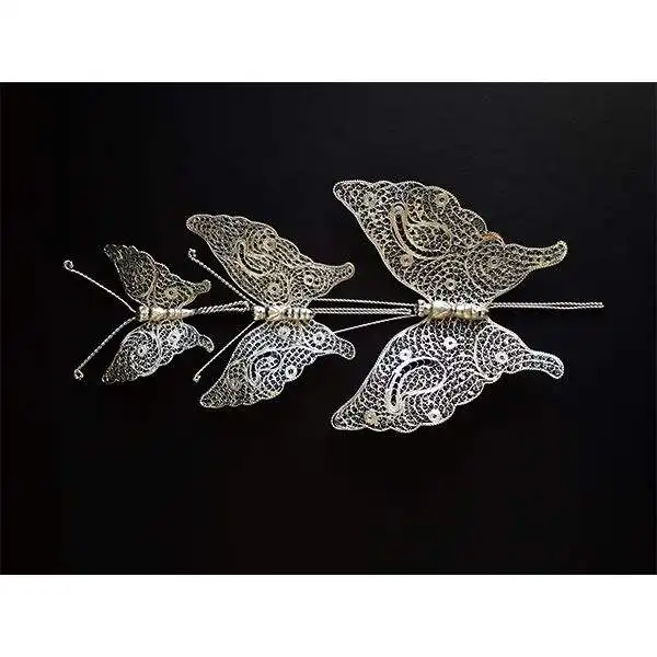 پروانه ملیله کاری کد amng03 مجموعه 3 عددی