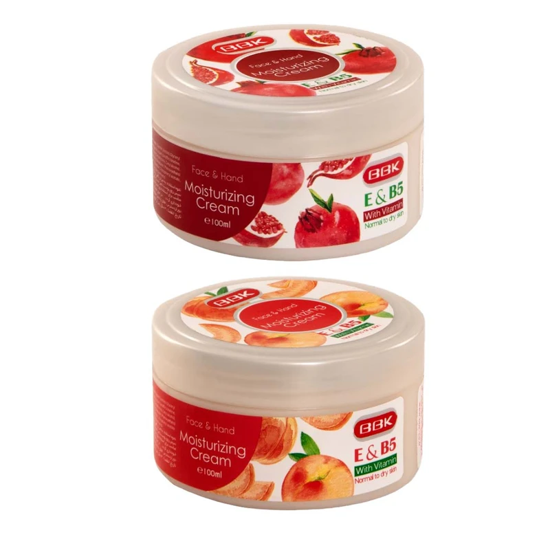 کرم مرطوب کننده ببک مدل هلو و  انار حجم 100 میلی لیتر مجموعه 2 عددی