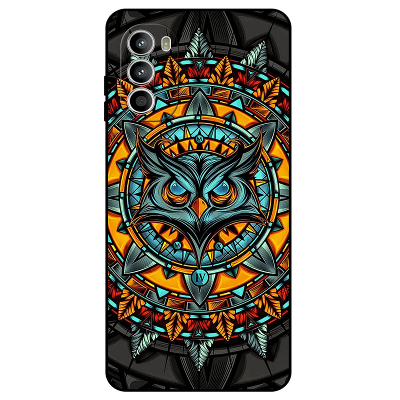 کاور مگافون طرح جغد مدل 1903 مناسب برای گوشی موبایل موتورولا Moto G52