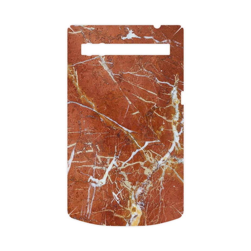 برچسب پوششی ماهوت مدل Red Marble-FullSkin مناسب برای گوشی موبایل بلک بری P9983