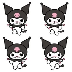 استیکر پارچه و لباس پاد آفرین مدل kuromi کد 022