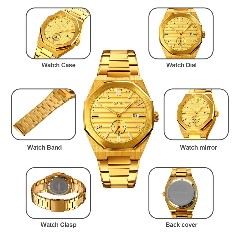 ساعت مچی عقربه ای اسکمی مدل 9262 GD