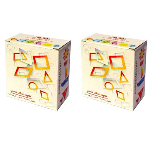 شابلون دانشمند مدل اشکال هندسی کد GS4 بسته 2 عددی
