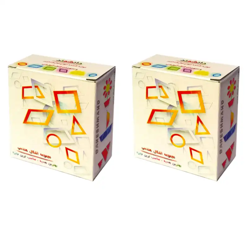 شابلون دانشمند مدل اشکال هندسی کد GS4 بسته 2 عددی