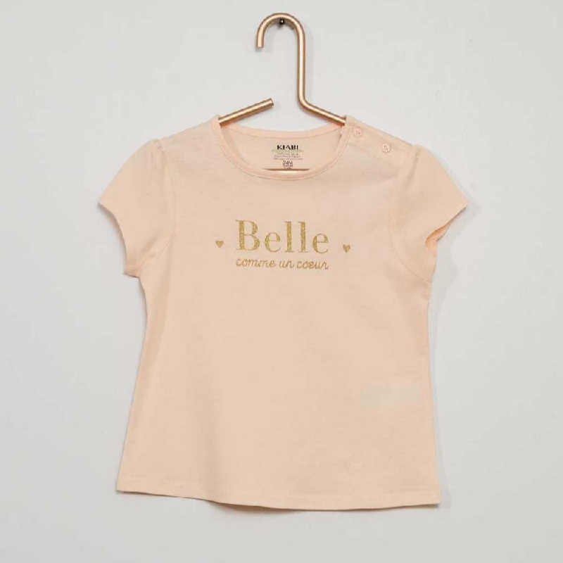 تی شرت آستین کوتاه دخترانه کیابی مدل belle -  - 2