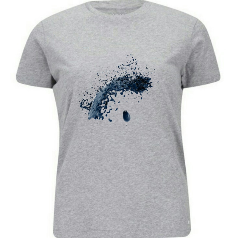 تی شرت آستین کوتاه زنانه کد 12 رنگ طوسی