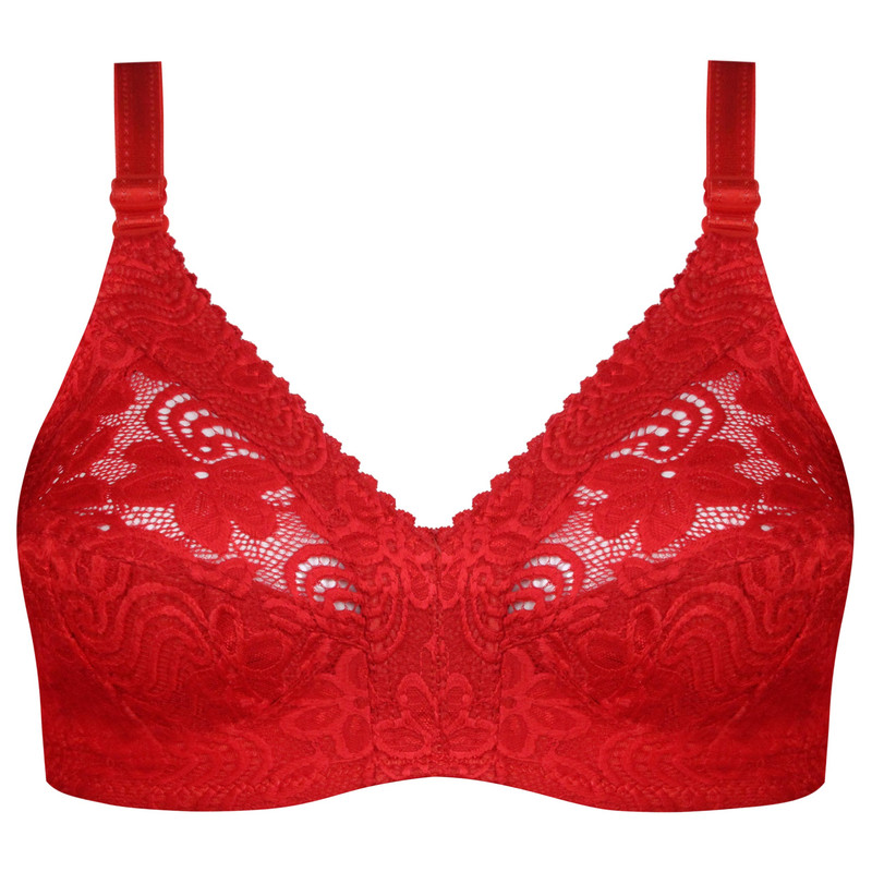 سوتین زنانه ماییلدا مدل بدون فنر کد 5047 رنگ قرمز