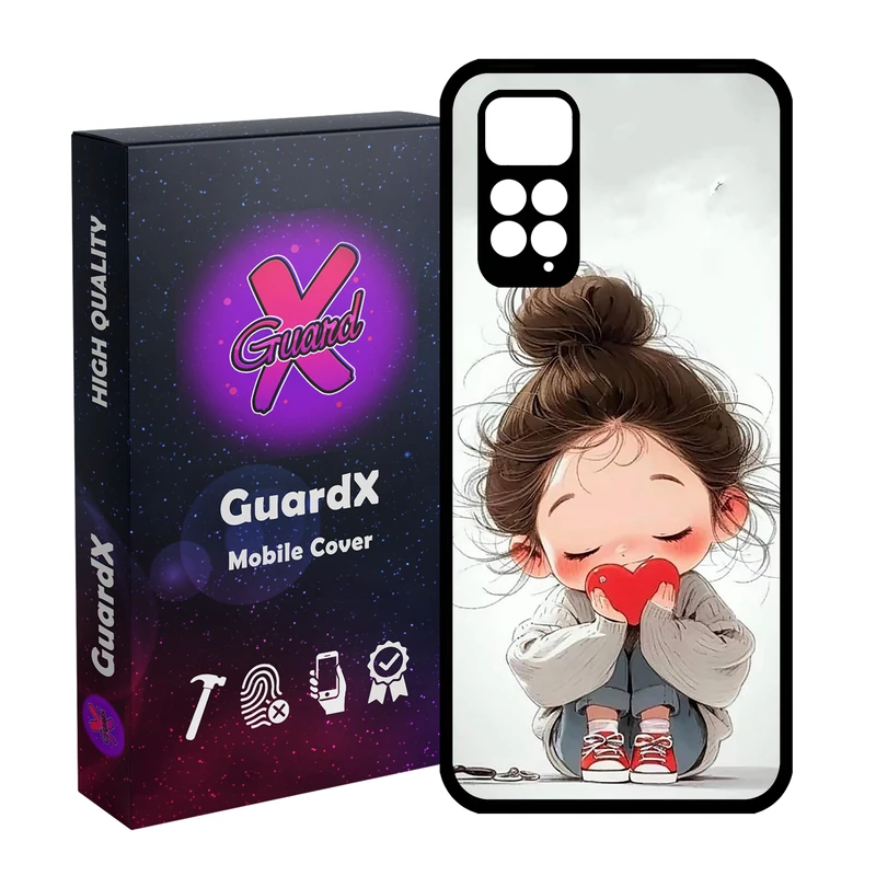 کاور گارد ایکس طرح Girl مدل Glass10720 مناسب برای گوشی موبایل شیائومی Redmi Note 11S/ Note 11 4G
