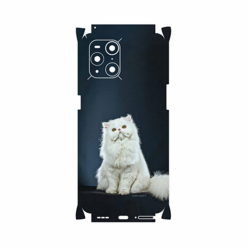 برچسب پوششی ماهوت مدل Persian-cat-FullSkin مناسب برای گوشی موبایل اپو Find X3 Pro