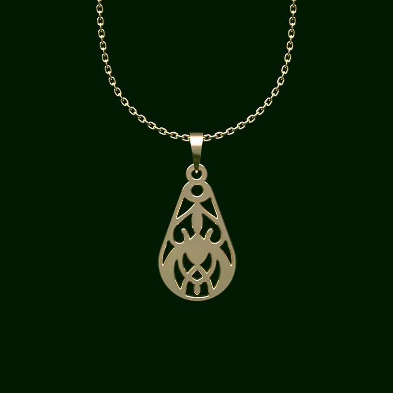 گردنبند طلا 18 عیار زنانه مدوپد مدل هندسی کد U2-1-1260 گردنبند طلا 18 عیار زنانه مدوپد مدل هندسی کد U2-1-1260