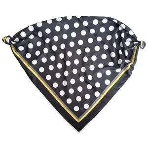 روسری زنانه مدل ابریشم توییل خالخالی کد 21