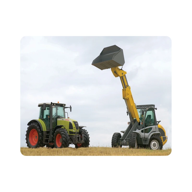 ماوس پد اطلس آبی طرح تراکتور و خاکبردار  مدل T6970