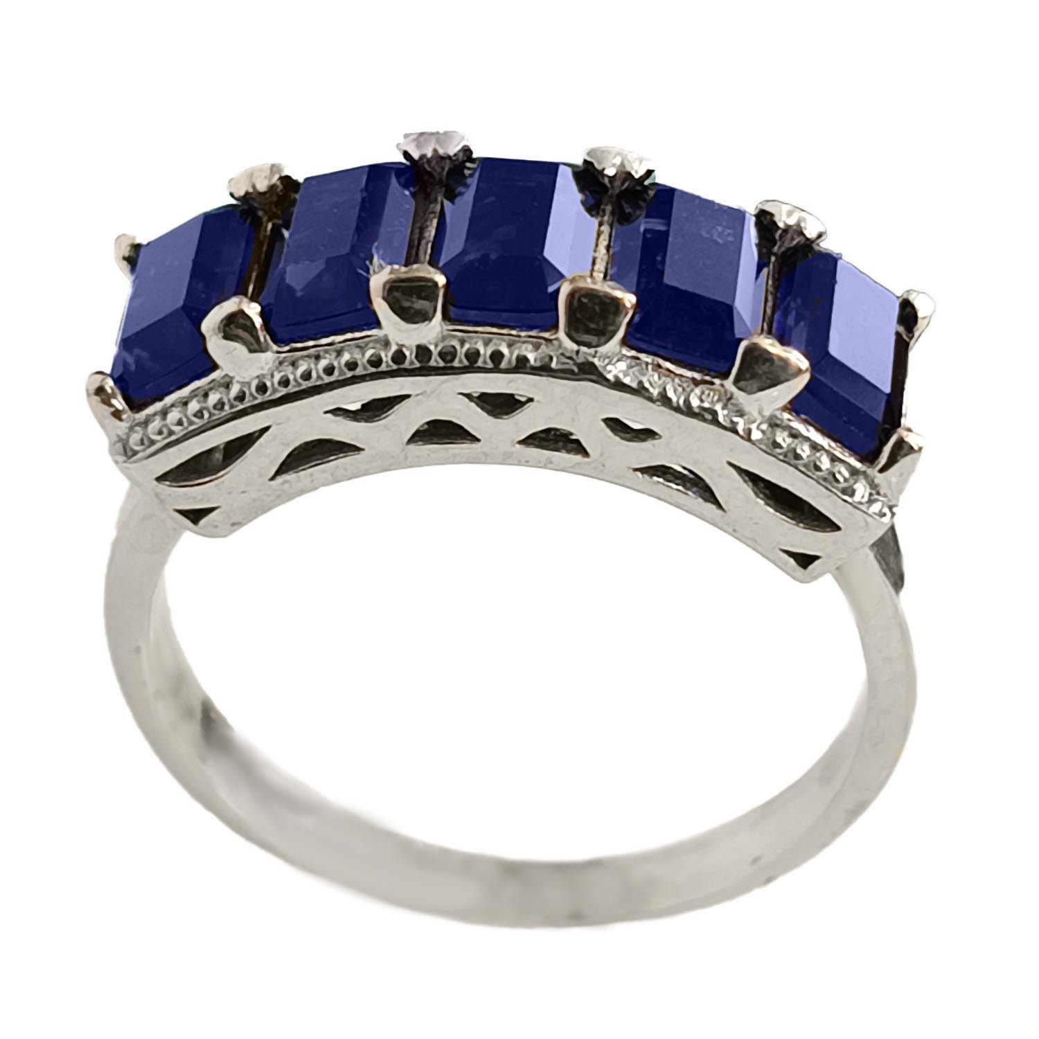 انگشتر نقره زنانه مدل جواهری سواروفسکی کد JS5416