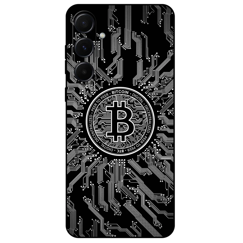 کاور مگافون طرح بیت کوین مدل 7737 مناسب برای گوشی موبایل سامسونگ Galaxy A55 5G