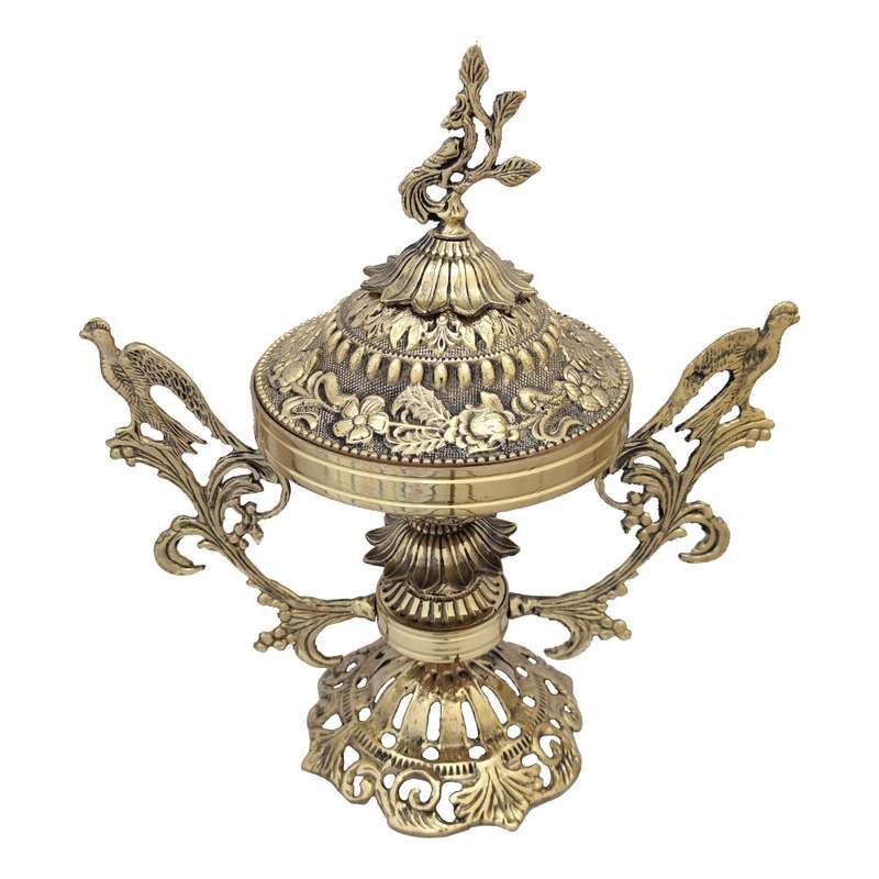 شکلات خوری برنزی مدل طاووس کد 1057