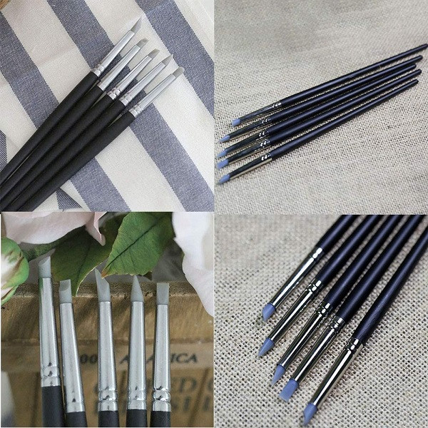 ابزار سفالگری به گز مدل قلم پیکر تراشی مجموعه 5 عددی ابزار سفالگری به گز مدل قلم پیکر تراشی مجموعه 5 عددی