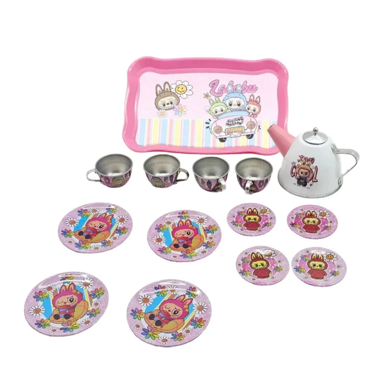 اسباب بازی مدل ست چایخوری فلزی لبوبو مجموعه 15 عددی