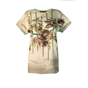 بلوز آستین کوتاه زنانه مدل نگین دار گلبرگ 47