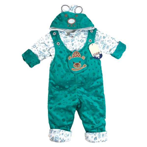 ست سرهمی و سویشرت نوزادی مدل خرسی مدل 108