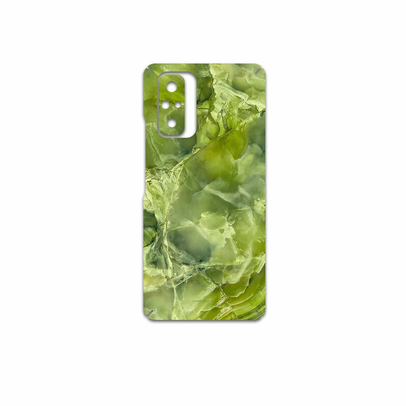 برچسب پوششی ماهوت مدل Green-Crystal-Marble مناسب برای گوشی موبایل شیائومی Redmi Note 10 Pro Max