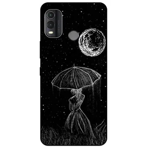 Megafone Girl and Moon 1369 Cover For Nokia G11 Plus