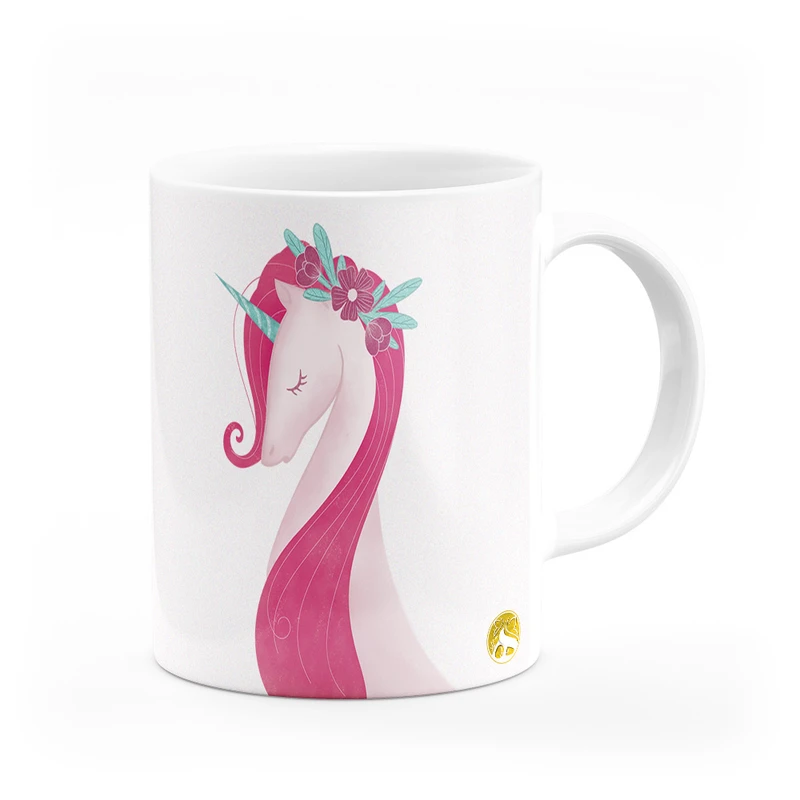 ماگ هومرو طرح یونیکورن اسب تک شاخ مدل MG9558