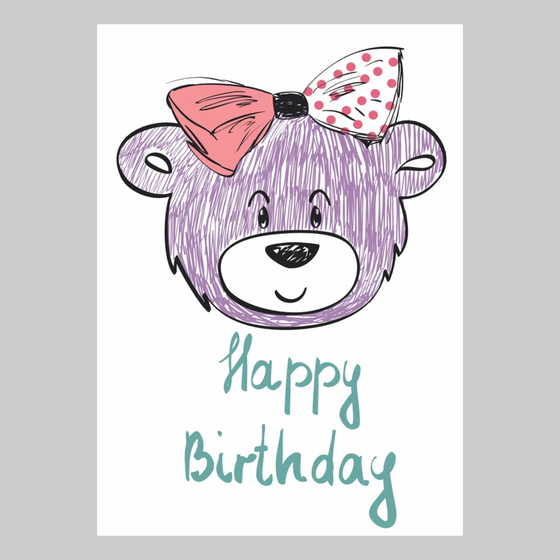 کارت پستال مدل happy birthday کد 51