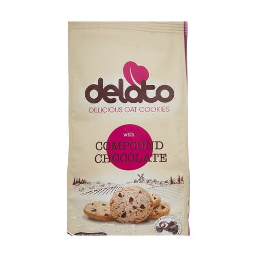 کوکی حاوی جودوسر و تکه های شکلات دلاتو مقدار 150گرم