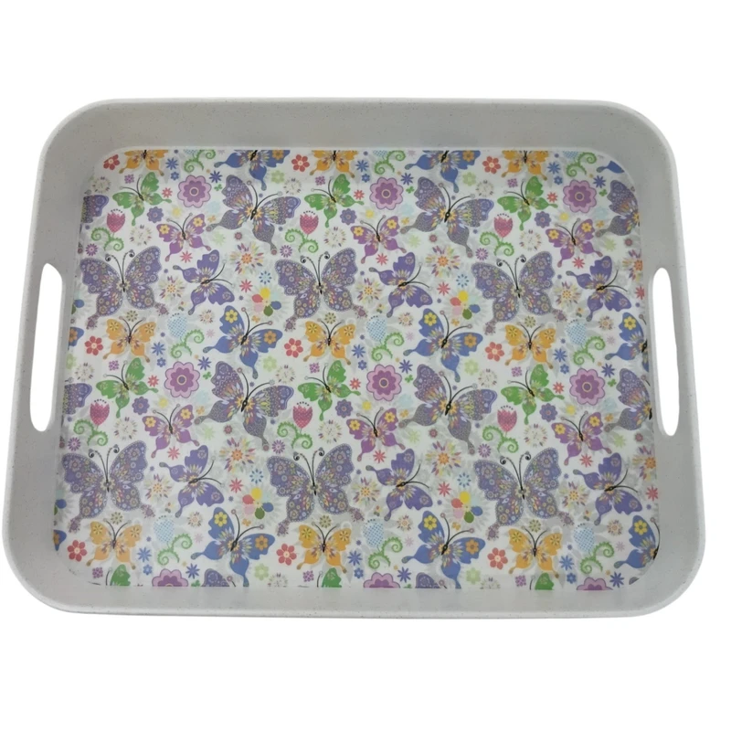 سینی بدون دسته مدل VENTI طرح FLOWER سایز 24×31 سانتی‎ متر