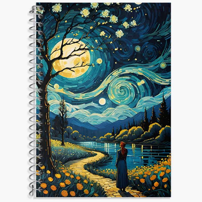 دفتر نت موسیقی 50 برگ خندالو طرح شب پر ستاره کد F5093