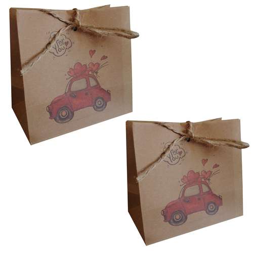 پاکت هدیه مدل ماشین عروس مجموعه 2 عددی